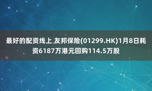 最好的配资线上 友邦保险(01299.HK)1月8日耗资6187万港元回购114.5万股