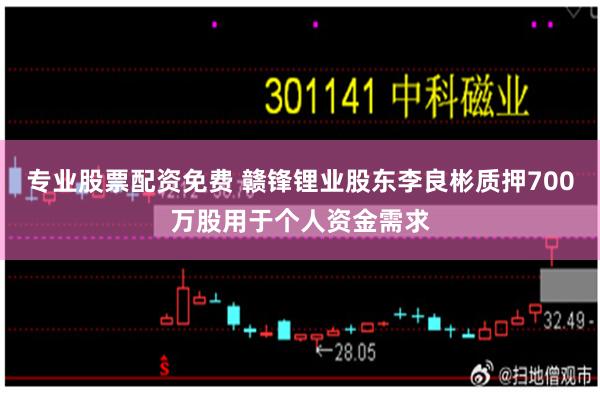 专业股票配资免费 赣锋锂业股东李良彬质押700万股用于个人资金需求