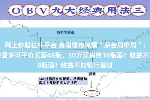 网上炒股杠杆平台 贵阳楼市惊爆＂茅台局中局＂：外地人买房最多可平价买酒48瓶，50万买房换18瓶酒？收益不如银行理财