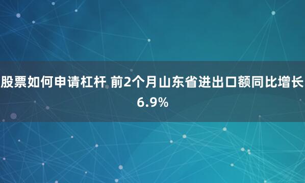 股票如何申请杠杆 前2个月山东省进出口额同比增长6.9%